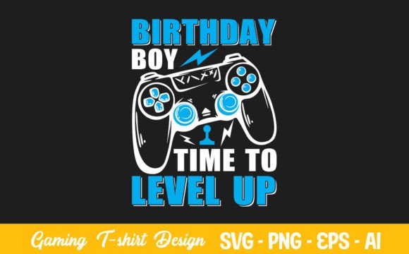 Birthday Boy Time to Level Up Video Game