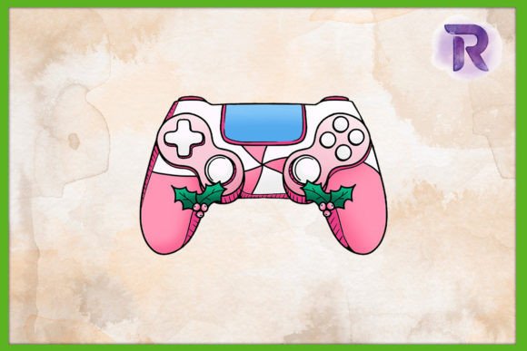 Candy Cane Game Controller Christmas PNG
