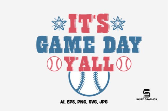 Game Day Baseball SVG Craft Design for Graphics & Crafts Sellers