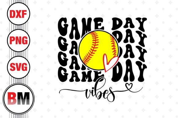 Game Day Softball Vibes – A Crafty Graphic Design Asset for Sports-Themed Projects