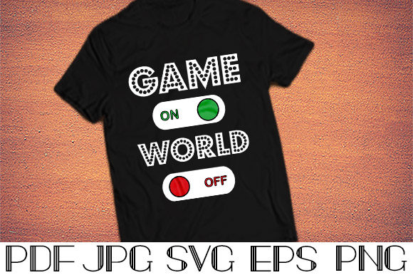 Game One World Off SVG Files for Shirts – A Crafty Graphic Design Asset for Content Publishers