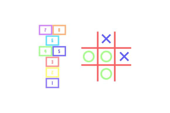 h1Children Game Tic Tac Toe Graphics & Icons for Crafters & Handmade Sellers/h1