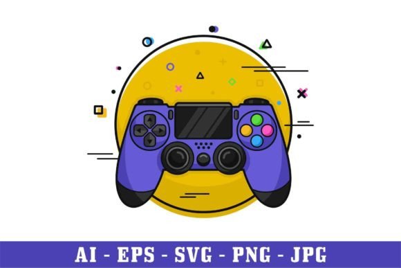 Joystick Game Console Design Vector Icon – A Gamer-Centric Graphics Pack for Modern Branding