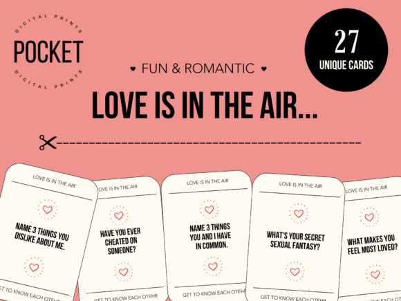 Love is in the Air Game – A Sweet Valentine’s Graphic Design Asset for Crafters & Etsy Sellers