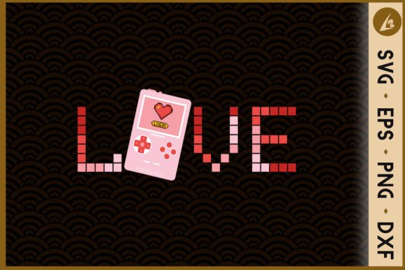 LOVE Retro Game Controller Valentine
