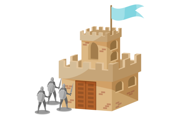 Medieval Castle and Knights Graphics for Craft Projects