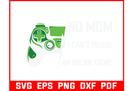 Refreshing Blog Graphics with No Mom I Can’t Pause an Online Game SVG