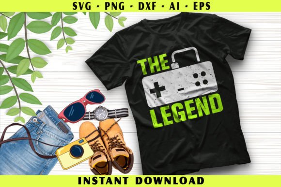 The Legend Video Game SVG Design for Crafts & Graphics
