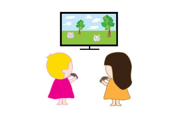 Two Sisters Playing a Video Game - Kawaii: A Playful Craft Design for Modern Local Branding